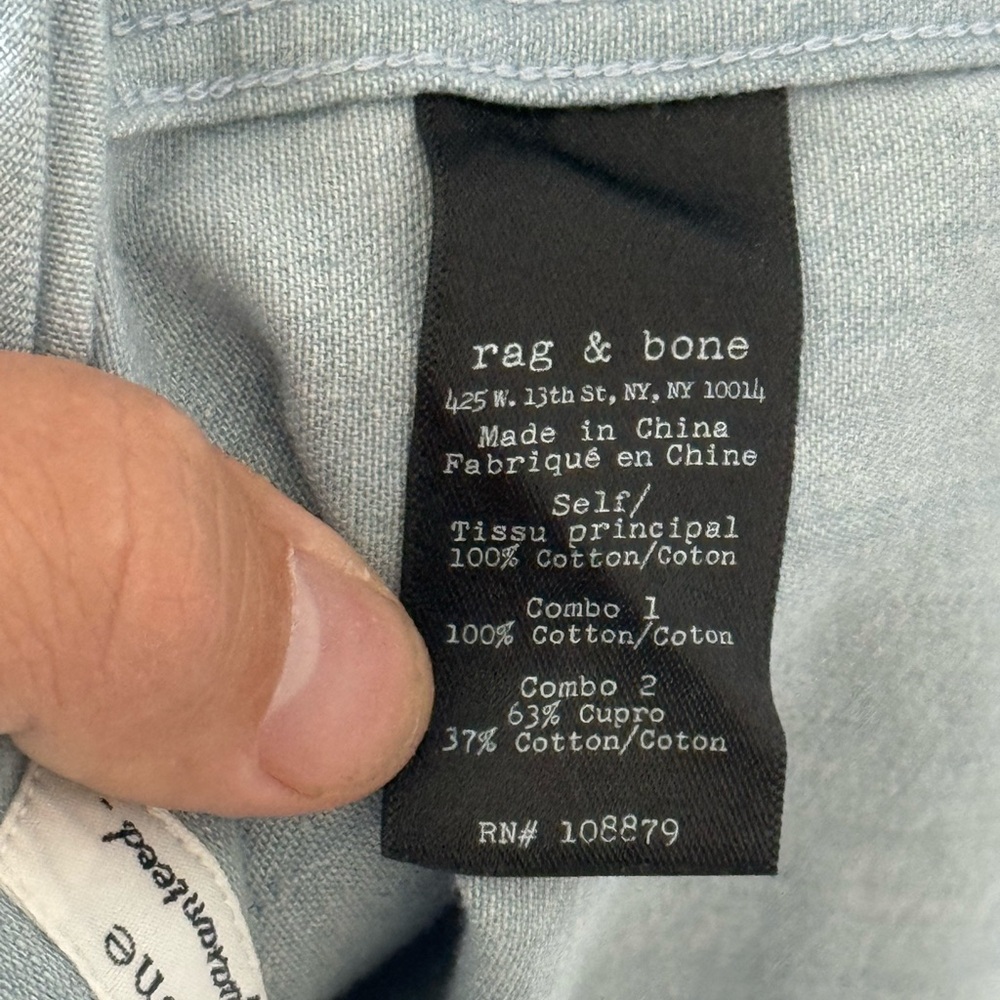 Rag & Bone slim fit button up - RARE SAMPLE - Picture 5 of 6